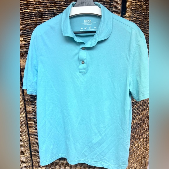 Brax- Ultralight Style: Pepe‎ Men's Teal Blue Polo Shirt- Size: Large